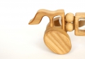 деревянная каталка - лошадка на веревочке