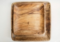 блюдо деревянное квадратное