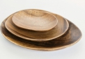 овальные деревянные тарелки