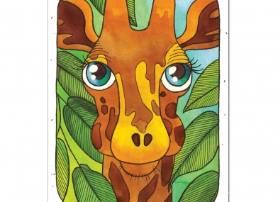 иллюстрация жираф