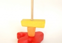 пирамидка избушка - деревянная развивающая игрушка