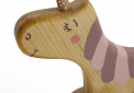 деревянная игрушка каталка на веревочке единорог